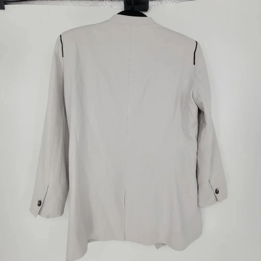 HELMUT Lang Women's White Ash Blazer Ark Suiting jacket top size 6 - Picture 2 of 12